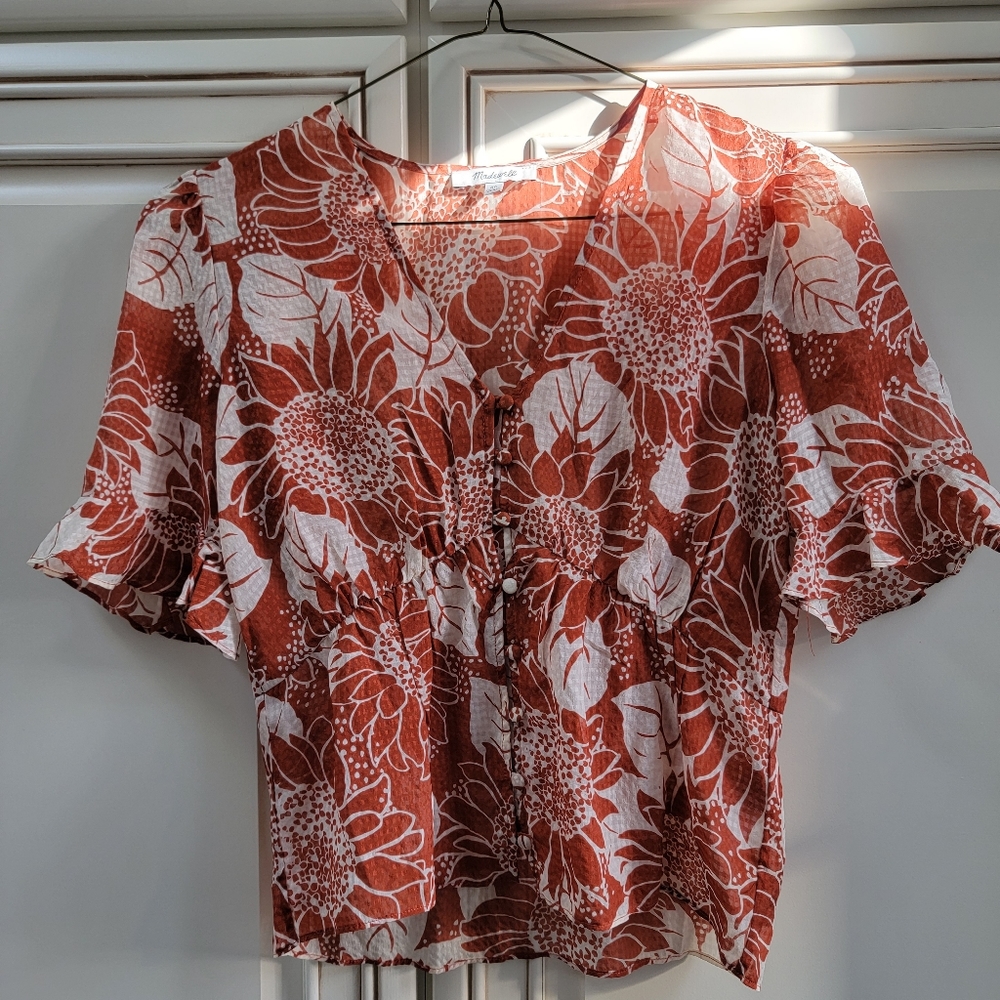Madewell Floral Blouse
